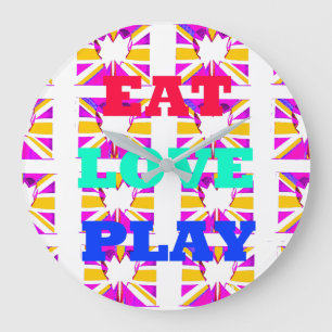 Reloj Redondo Grande Love  Eat Play Heart Hakuna Matata colors.png