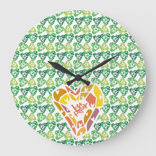 RELOJ REDONDO GRANDE LOVE FACTORY HEARTS BY MASANSER  (Anverso)