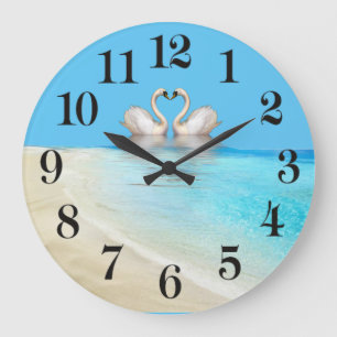 Reloj Redondo Grande Love Flamingo