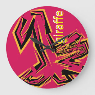 Reloj Redondo Grande LOVE GEOMESKY ANIMALS giraffel BY MASANSER