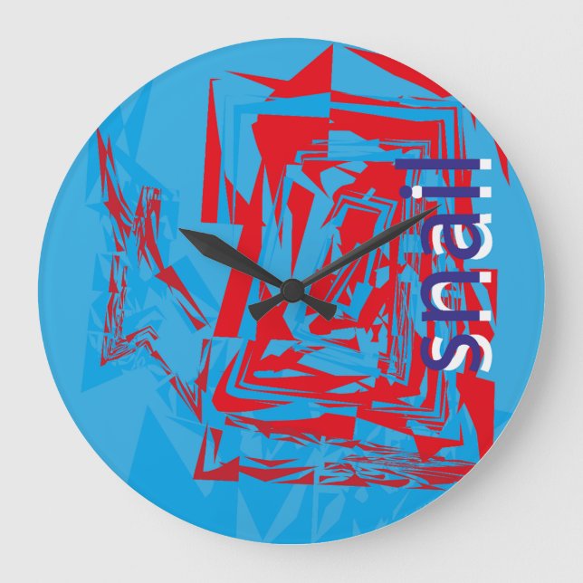 Reloj Redondo Grande LOVE GEOMESKY ANIMALS snail BY MASANSER (Anverso)