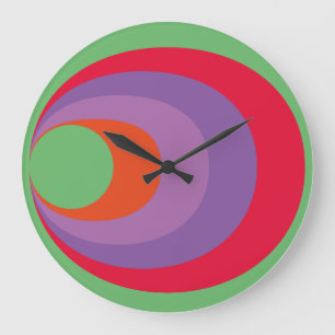 Reloj Redondo Grande LOVE Geomesky by Masanser Pixelat