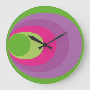 Reloj Redondo Grande LOVE Geomesky by Masanser Pixelat