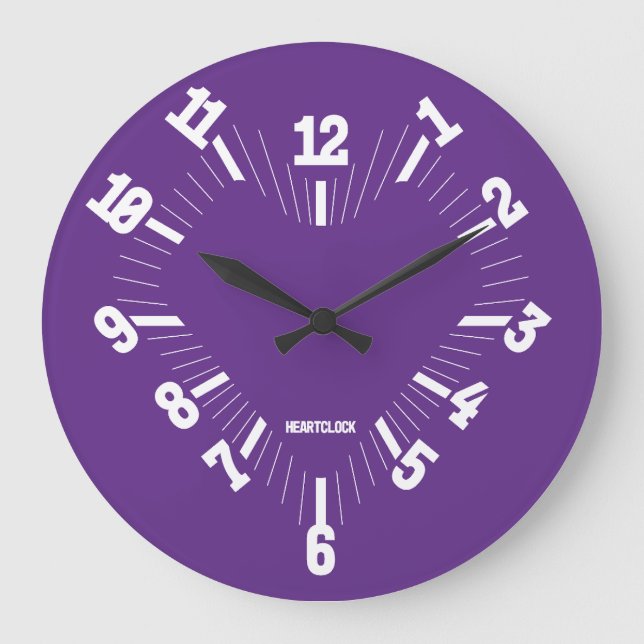 Reloj Redondo Grande Love HEART TIME BY MASANSER PIXELAT (Anverso)