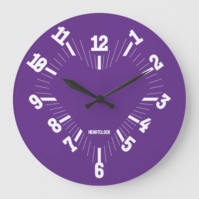 Reloj Redondo Grande Love HEART TIME BY MASANSER PIXELAT (Anverso)