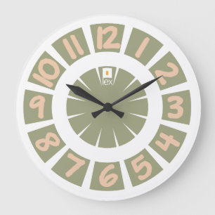 RELOJ REDONDO GRANDE LOVE LEX REVIVAL BY MASANSER PIXELAT