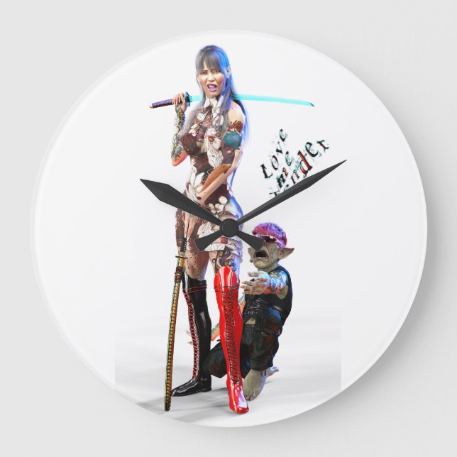 RELOJ REDONDO GRANDE LOVE ME TENDER (Anverso)