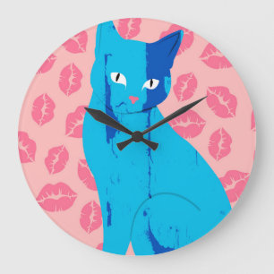 Reloj Redondo Grande Love Meow-ment