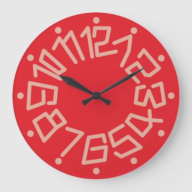 Reloj Redondo Grande Love ORIGINALS NUMBERS by Masanser (Anverso)