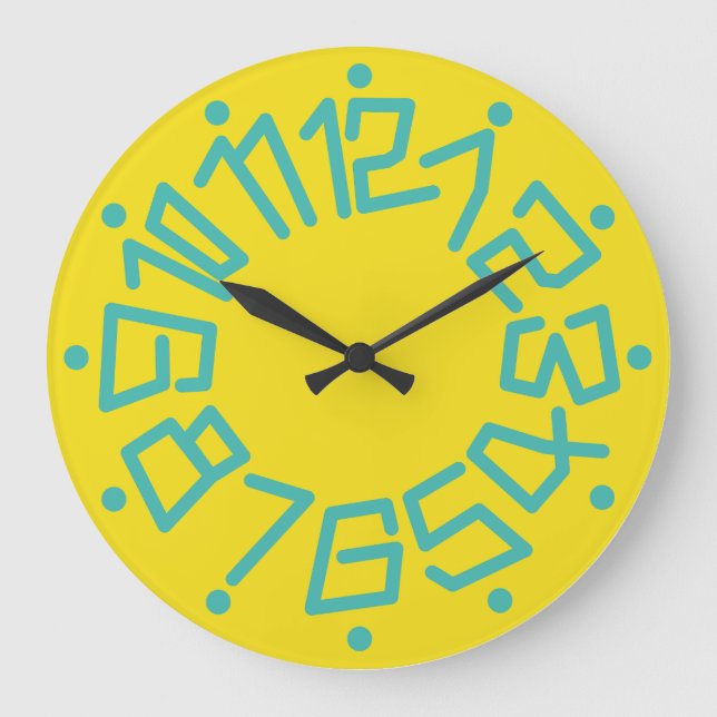 Reloj Redondo Grande Love ORIGINALS NUMBERS by Masanser (Anverso)