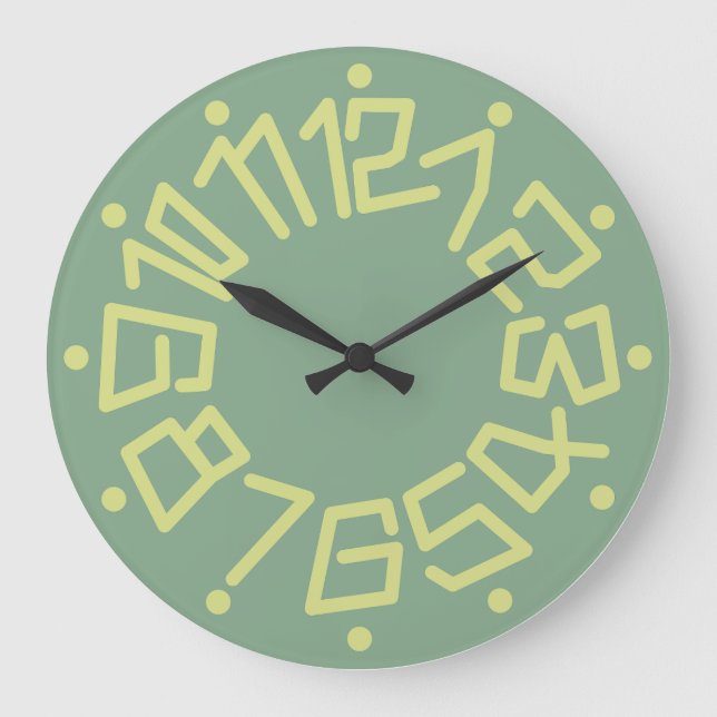 Reloj Redondo Grande Love ORIGINALS NUMBERS by Masanser (Anverso)