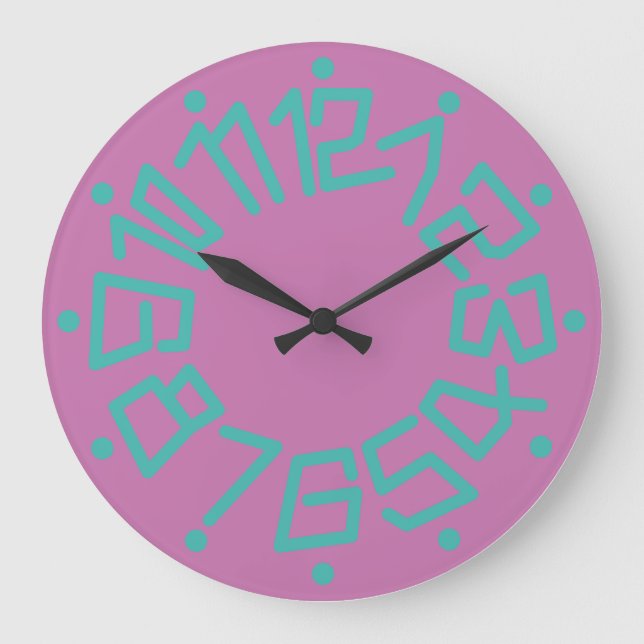 Reloj Redondo Grande Love ORIGINALS NUMBERS by Masanser (Anverso)