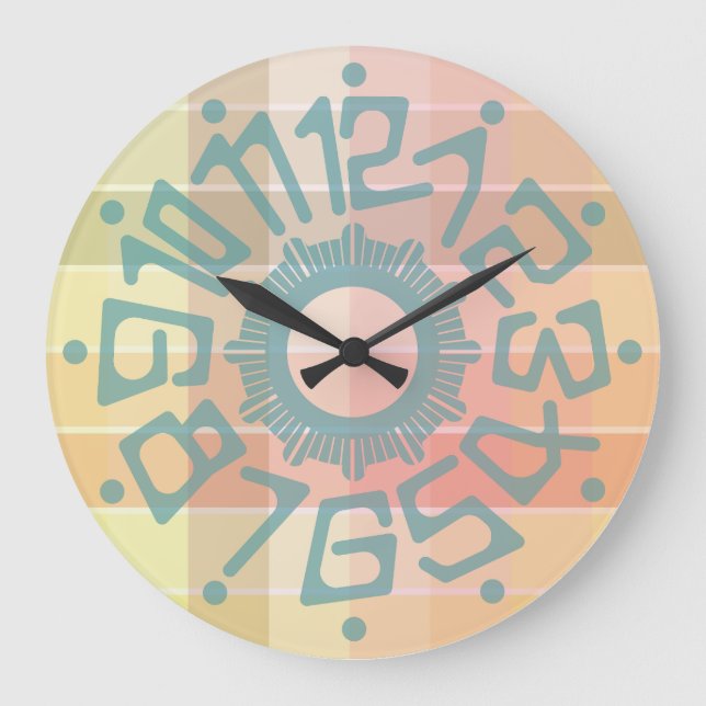 Reloj Redondo Grande Love PASTEL COLORS  by Masanser (Anverso)