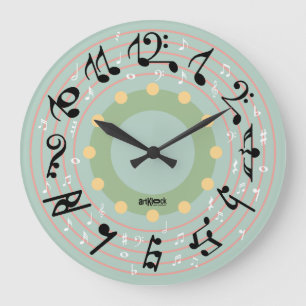 RELOJ REDONDO GRANDE LOVE THE MUSIC IS YOU BY MASANSER