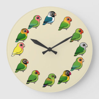 Reloj Redondo Grande Lovebird Clock