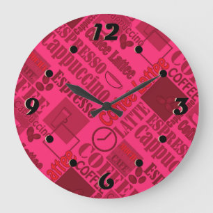 Reloj Redondo Grande Loving coffee