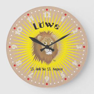 Reloj Redondo Grande Löwe 23. Juli bis 22. August Uhr