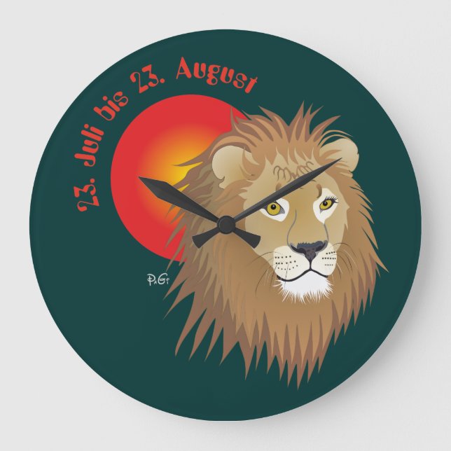 Reloj Redondo Grande Löwe 23. Juli bis 22. August Uhr (Anverso)