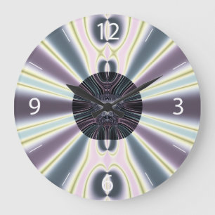 Reloj Redondo Grande Luces de Diamante