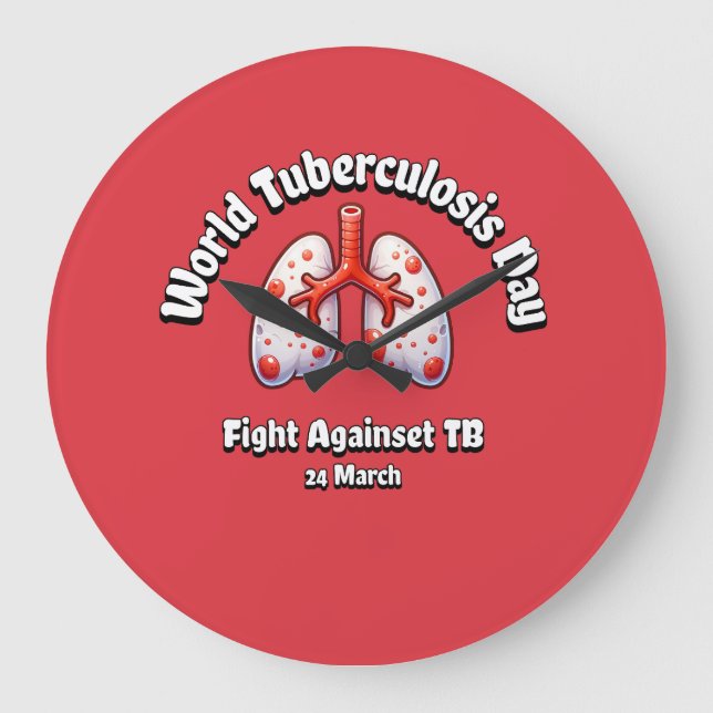 Reloj Redondo Grande Lucha contra la TBC. Día mundial de la tuberculosi (Anverso)