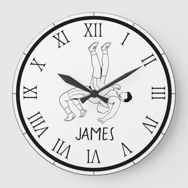 Reloj Redondo Grande Lucha personal (Anverso)