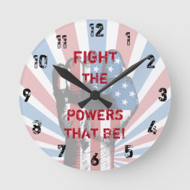 Reloj Redondo Grande ¡Luchar Contra Los Poderes Que Son!