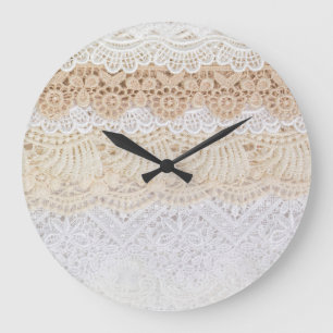 Reloj Redondo Grande Lugar floral ornamental: Colección elegante