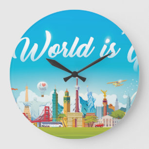 Reloj Redondo Grande Lugares de interés mundial: Viaje Viejo Viejo