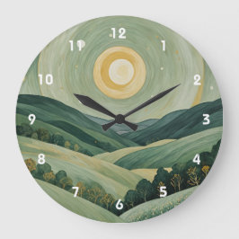 Reloj Redondo Grande Lullaby lunar