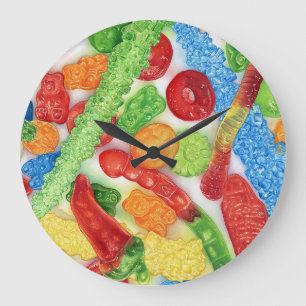 Reloj Redondo Grande Luminoso Lollies