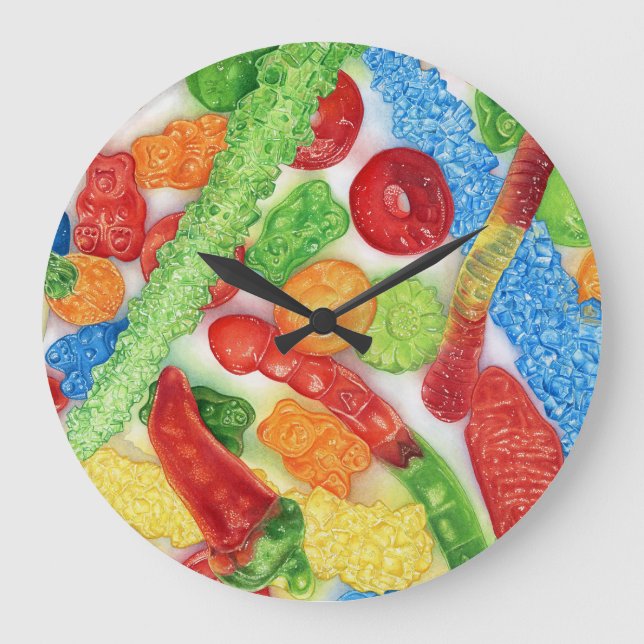 Reloj Redondo Grande Luminoso Lollies (Anverso)