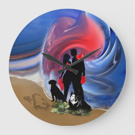 Reloj Redondo Grande Luna de miel