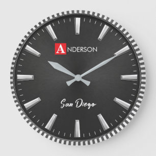 Reloj Redondo Grande  Luxury Contemporary Home  Modern Black Minimalist