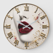 Luxury Red Lips Glamorous Beauty Art Modern
