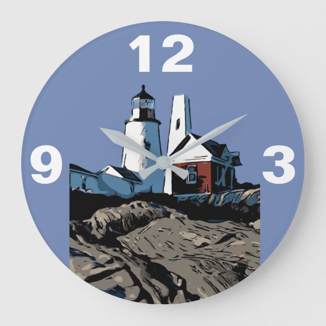 RELOJ REDONDO GRANDE LUZ DE PUNTOS PEMAQUIDOS (Anverso)