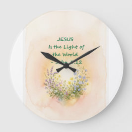 Reloj Redondo Grande Luz del mundo