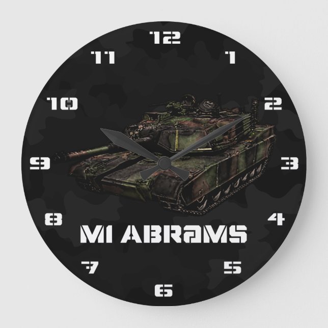 Reloj Redondo Grande M1 Abrams (Anverso)