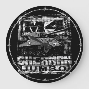 Reloj Redondo Grande M4 Sherman Jumbo