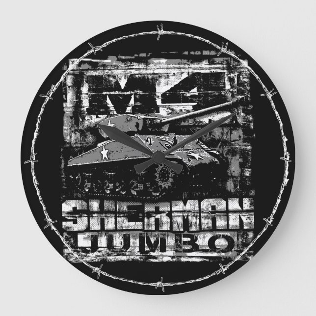 Reloj Redondo Grande M4 Sherman Jumbo (Anverso)
