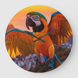 Reloj Redondo Grande Macaw