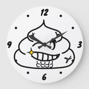 Reloj Redondo Grande Macho poop - Brootsch the PooPoo