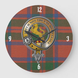 Reloj Redondo Grande MacIntosh Tartan & Badge