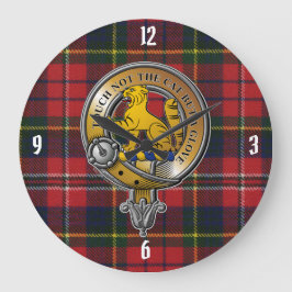 Reloj Redondo Grande MacPherson Tartan & Badge