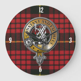 Reloj Redondo Grande MacQueen Tartan & Badge