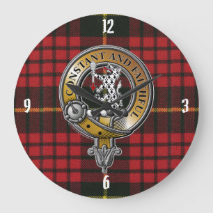 Reloj Redondo Grande MacQueen Tartan & Badge