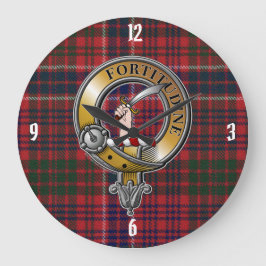 Reloj Redondo Grande MacRae Tartan & Badge