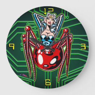 Reloj Redondo Grande Madam Mechanism™/Mecha Araña