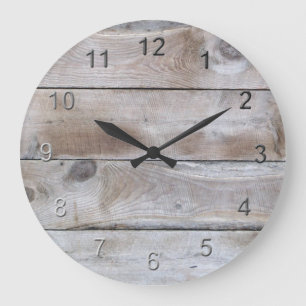 Reloj Redondo Grande Madera resistida