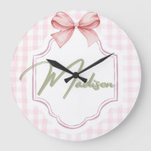 Madison Personalizada Baby Nursery Bow&Gingham