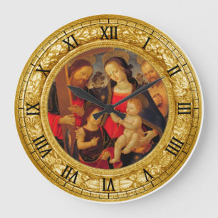 Reloj Redondo Grande Madonna y el niño